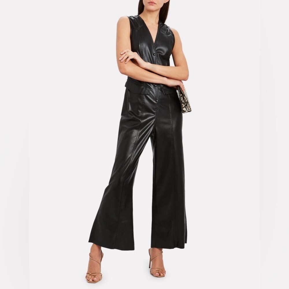 NWT NANUSHKA
Freya Vegan Leather Jumpsuit (6)